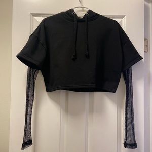 SMALL Current Mood Cropped Hoodie
